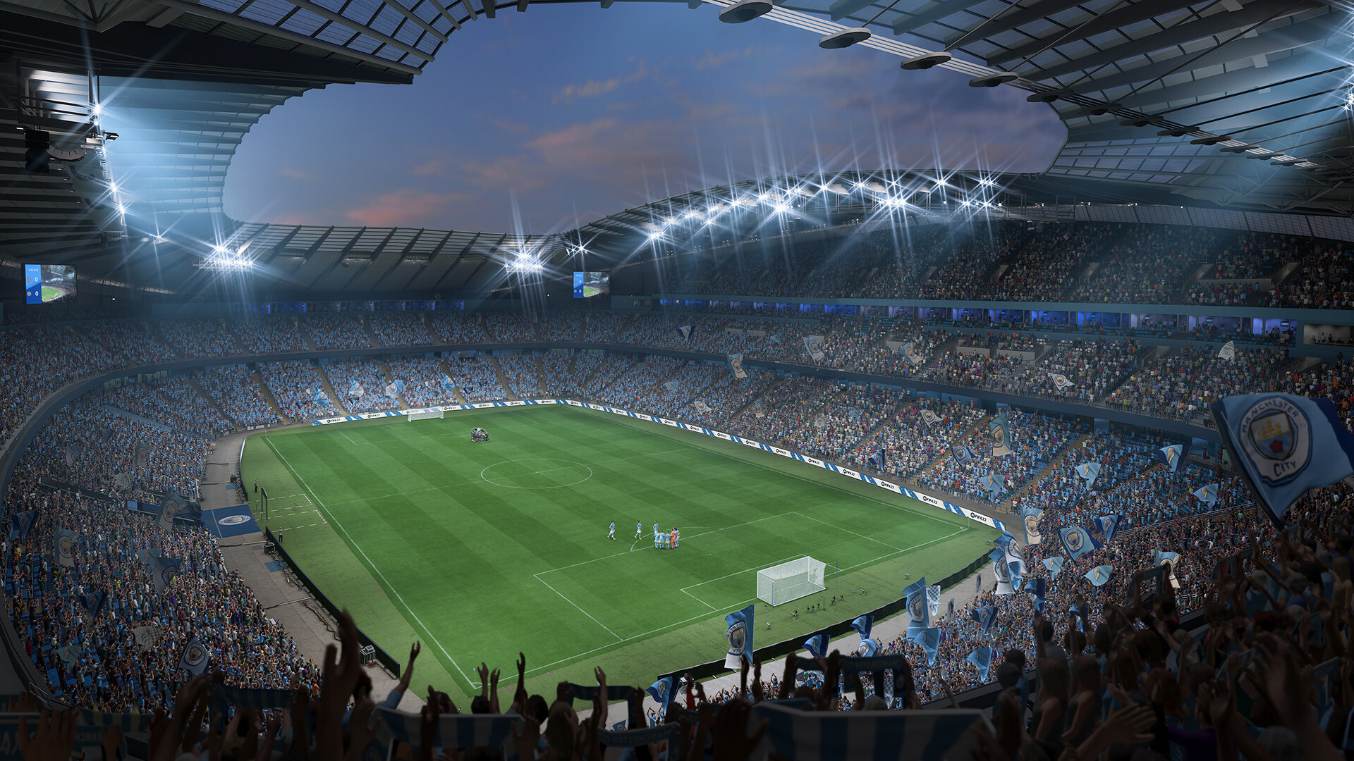 手机版FIFA14特技众擎机器人完成前空翻特技